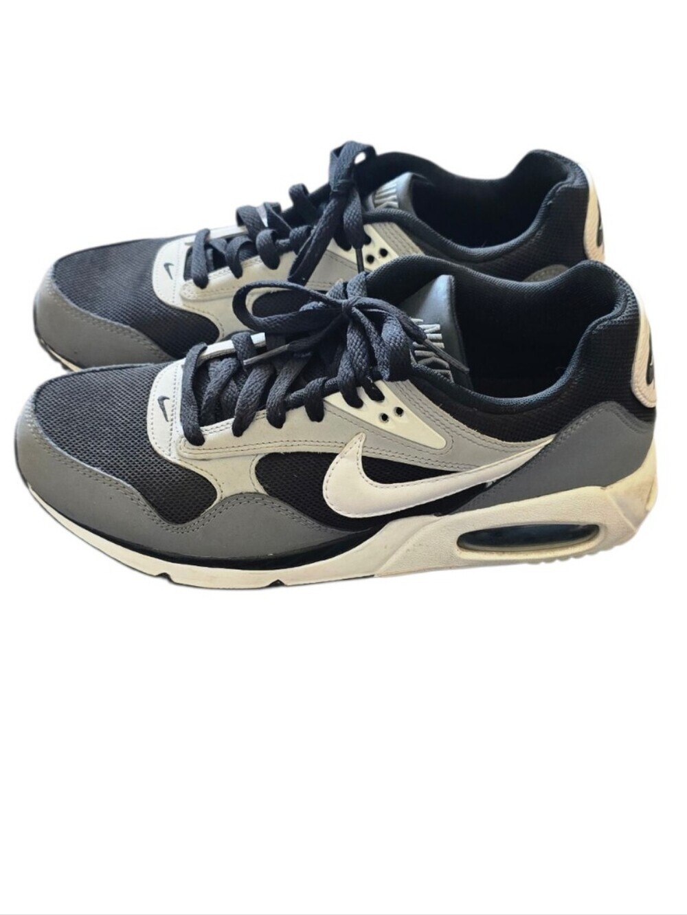 Nike Air Max Men's 7.5 Women's 9  Black White Gray Sneakers